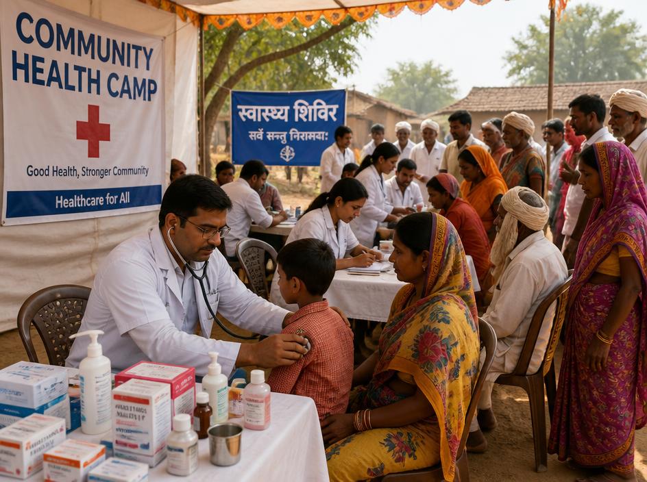Mobile health camps for underserved rural communities